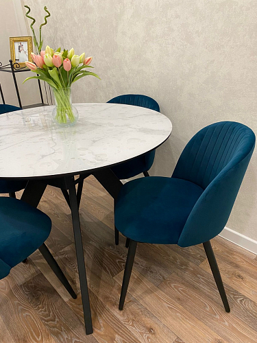 Стул на металлокаркасе Gabi latte / gold / black фото покупателя 310