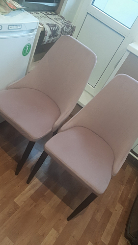 Стул на металлокаркасе Kora light blue / white фото покупателя 433