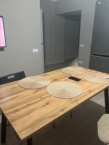 Стол Тринити Лофт 120 32 мм бетон / черный матовый фото покупателя 585