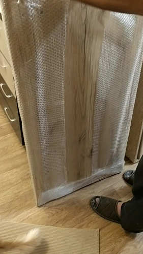 Стол Тринити Лофт 120 32 мм бетон / черный матовый фото покупателя 720