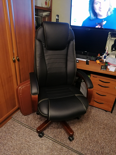 Компьютерное кресло T-9923WALNUT слоновая кость фото покупателя 3