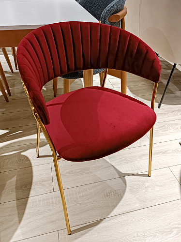 Кресло Turin велюр серый / черный из шоурума 7