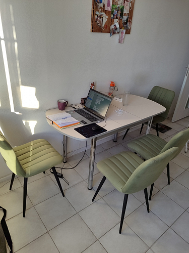 Стул на металлокаркасе Дани 01 кирпичный фото покупателя 14