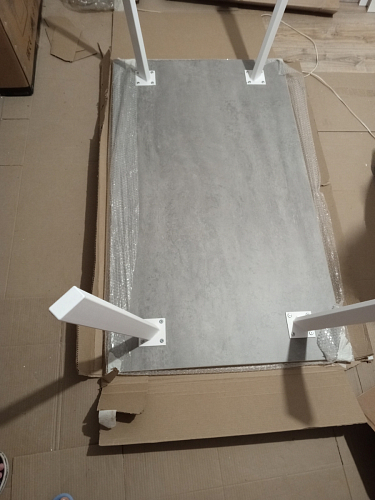 Стол Тринити Лофт 120 32 мм дуб галифакс табако / черный матовый фото покупателя 642