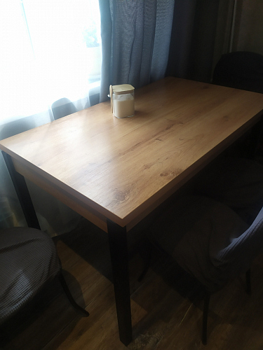 Стол Оригон файерстоун / черный матовый фото покупателя 12