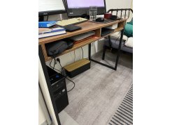 Письменный стол Леон Лофт дуб делано темный / черный матовый фото покупателя 80