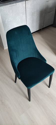 Стул на металлокаркасе Kora beige / black фото покупателя 274