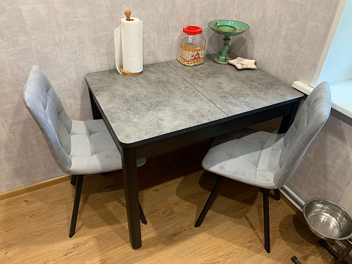 Стул на металлокаркасе Чилли зеленый / черный фото покупателя 885