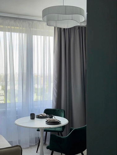 Стол Тулип 80х73 мрамор черный / белый фото покупателя 47