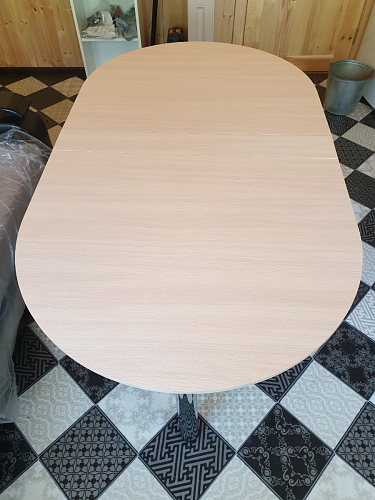 Стол обеденный раздвижной СтК12 дуб молочный фото покупателя 30