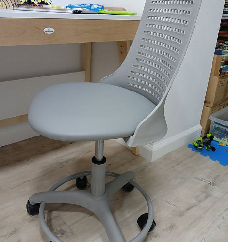 Компьютерное кресло Kiddy ткань серый фото покупателя 53