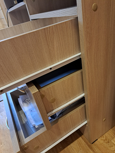 Стол письменный Бриз МДФ волна лайм / ясень светлый фото покупателя 86