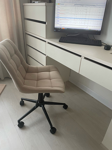 Компьютерное кресло Честер кирпичный / черный фото покупателя 66