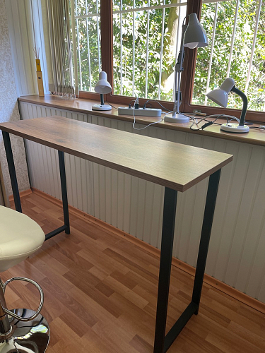 Барная стойка Дилан Лофт 120х60х110 бетон фото покупателя 70