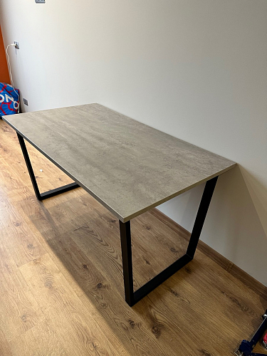 Деревянный стол Лота Лофт 120х75 белый матовый / дуб крафт золотой фото покупателя 211