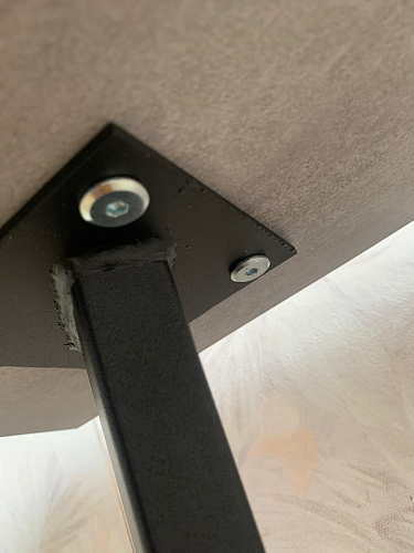 Стол Тринити Лофт 120 32 мм дуб галифакс табако / черный матовый фото покупателя 21