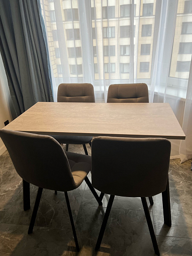 Стул на металлокаркасе Чилли черный / зеленый фото покупателя 990