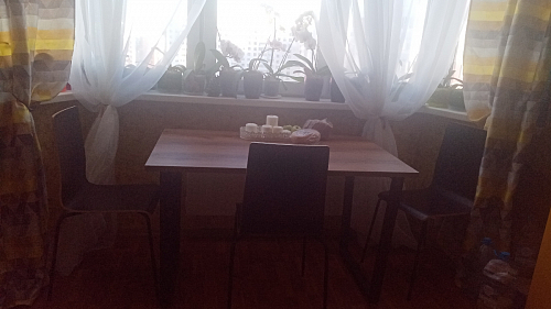 Деревянный стол Лота Лофт 120х75 белый матовый / дуб крафт золотой фото покупателя 985