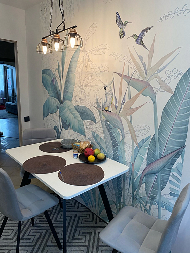 Стул на металлокаркасе Чилли К светло-серый велюр / черный каркас фото покупателя 1026