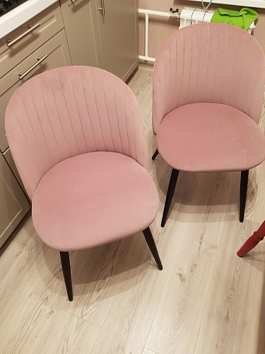 Стул на металлокаркасе Gabi 1 light purple / black фото покупателя 996