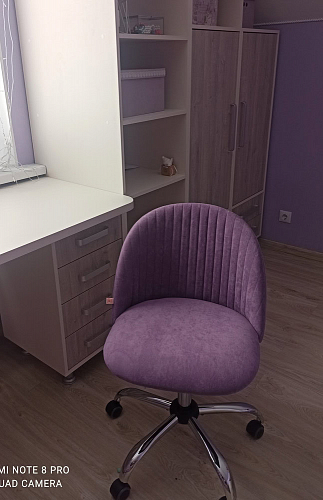 Компьютерное кресло Melody/Мелоди молочное фото покупателя 195