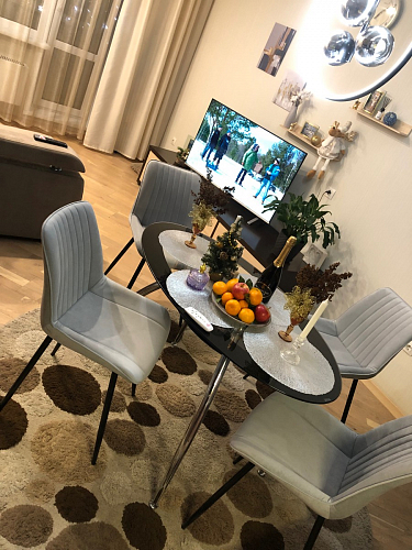 Стул на металлокаркасе Седа К кирпичный / черный фото покупателя 223