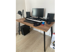 Стол Тринити Лофт 120 32 мм бетон / черный матовый фото покупателя 48