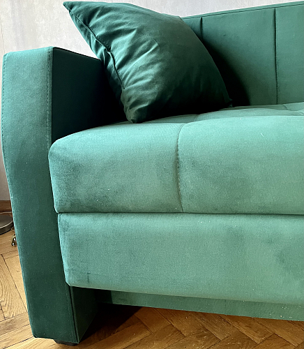 Диван Малютка экокожа черная / белая фото покупателя 5