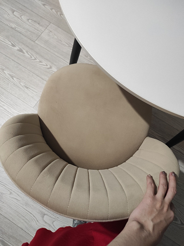 Стул на металлокаркасе Gabi latte / gold / black фото покупателя 427