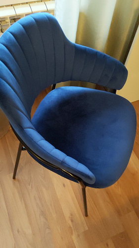 Стул на металлокаркасе Инклес желтый / черный глянец фото покупателя 34