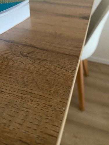 Деревянный стол Лота Лофт 120х75 белый матовый / дуб крафт золотой фото покупателя 868