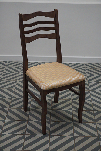 Деревянный стул Амадиу орех / камелия ромб 01 из шоурума 2