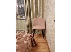 Стул на металлокаркасе Gabi 1 бежевый / черный с серебряными наконечниками фото покупателя 30