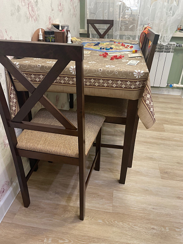 Обеденный комплект Hudson (Хадсон) espresso фото покупателя 2