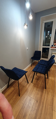 Стул на металлокаркасе Челси велюр коричневый / черный каркас фото покупателя 204