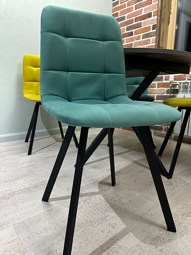 Стул на металлокаркасе Чилли синий / белый фото покупателя 1356