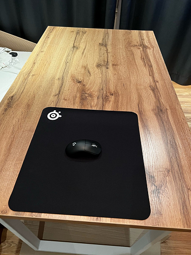 Деревянный стол Лота Лофт 140х80 черный матовый / бетон светлый фото покупателя 357