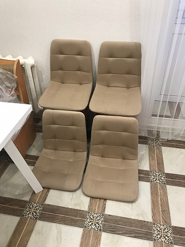 Комплект стульев Чилли 2 шт бежевый / черный фото покупателя 411