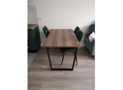 Стол Лота Лофт 140 25 мм черный матовый / бетон фото покупателя 223