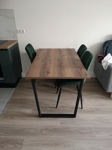 Стол Лота Лофт 140 25 мм черный матовый / бетон фото покупателя 223