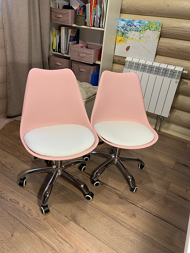 Компьютерное кресло Kolin с подушкой clear / white фото покупателя 329