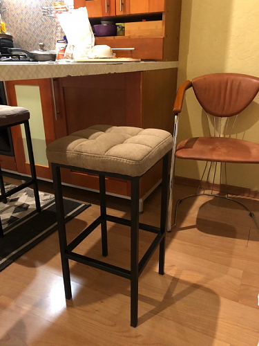 Барный стул Лофт катания минт / белый матовый фото покупателя 54