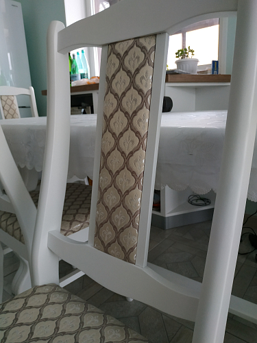 Деревянный стул Киприан бежевый / молочный фото покупателя 4