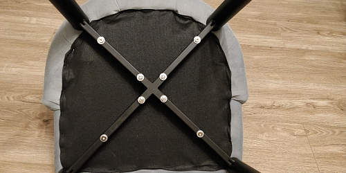 Стул на металлокаркасе Kora dark gray / black фото покупателя 135