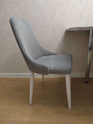 Стул на металлокаркасе Kora light purple / black фото покупателя 426