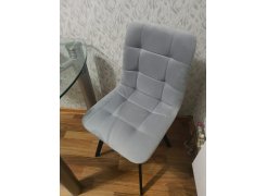 Стул на металлокаркасе Чилли светло-серый / черный фото покупателя 579