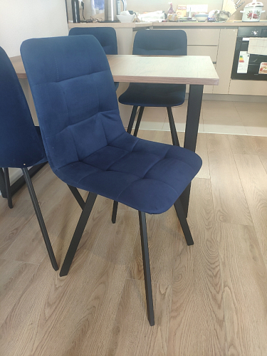 Стул на металлокаркасе Чилли К кирпичный / черный фото покупателя 491