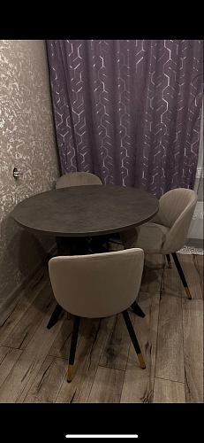 Стул на металлокаркасе Gabi 1 light purple / black фото покупателя 276