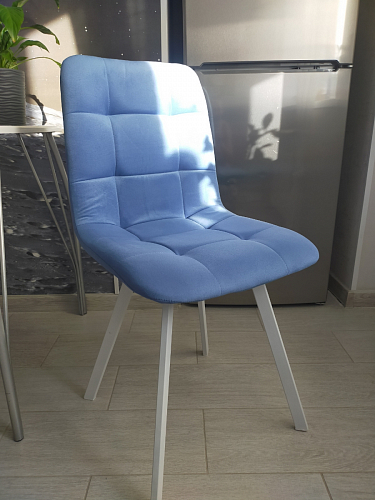 Стул на металлокаркасе Чилли бирюзовый / белый фото покупателя 89