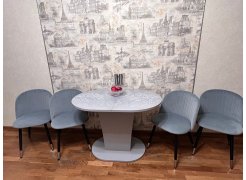 Стул на металлокаркасе Gabi gray / black фото покупателя 441